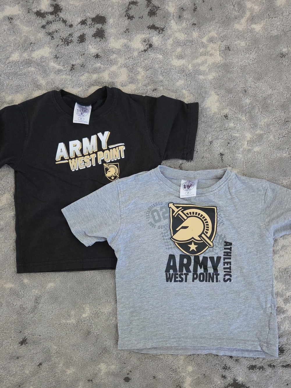 ARMY West Point Kids' T-Shirt Set - Gray and Black